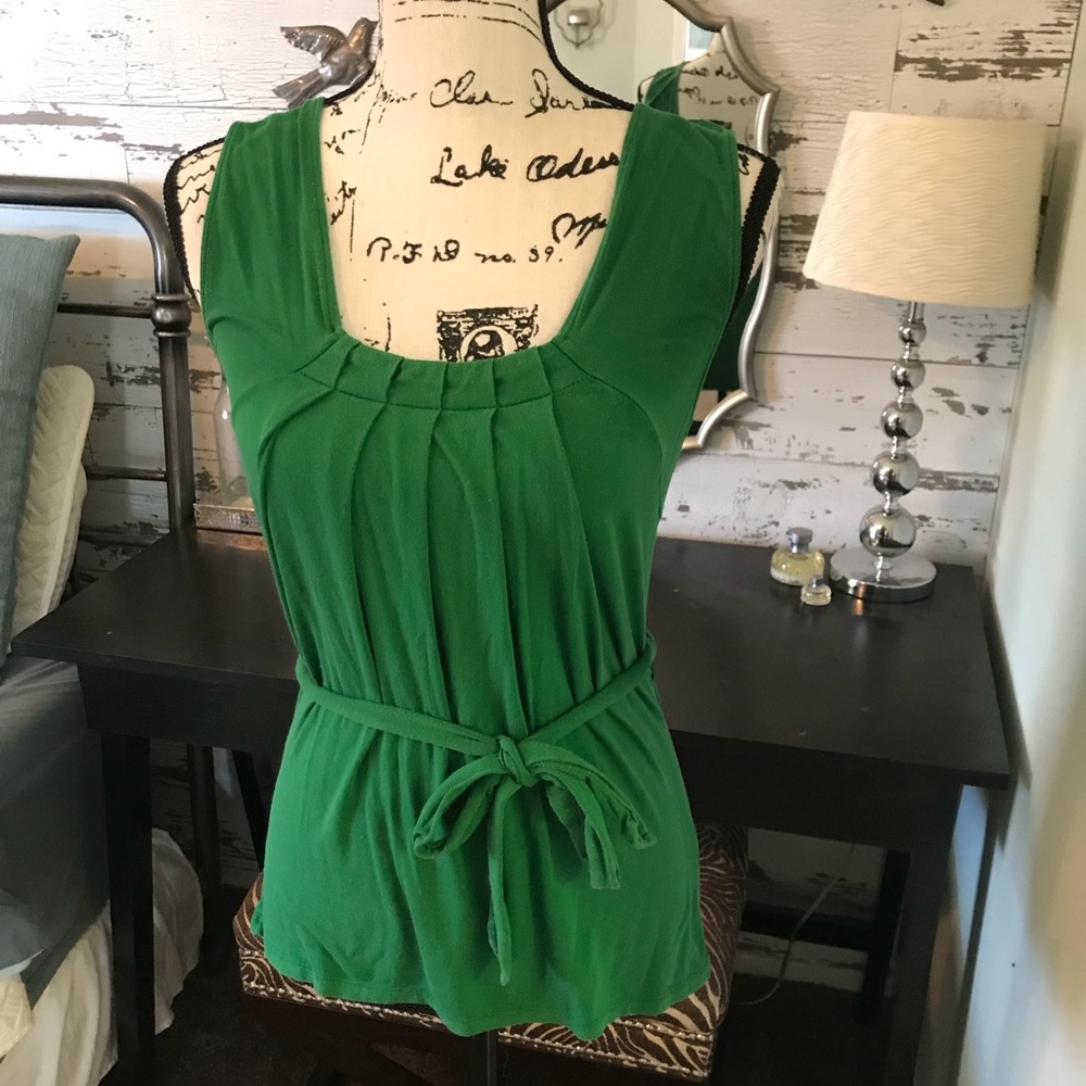 Ann Taylor jersey belted tank